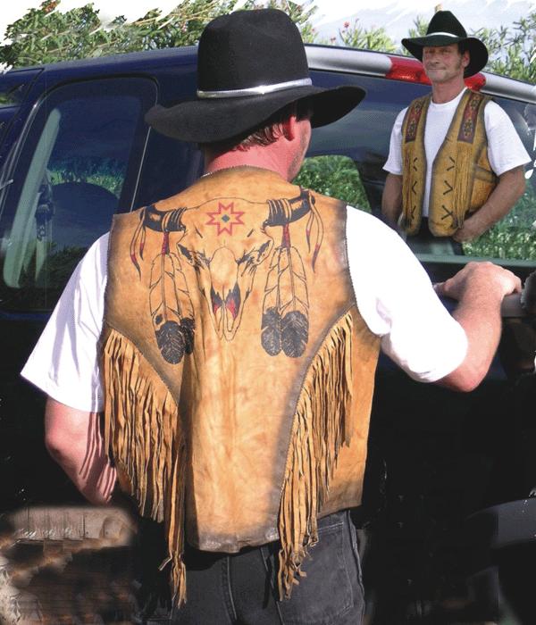 (image for) The Bullhead Western Leather Vest